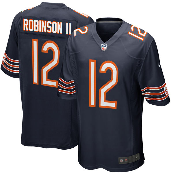 Men Chicago Bears #12 Allen Robinson Nike Navy Game NFL Jersey->chicago bears->NFL Jersey